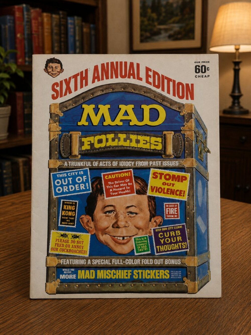 1968 MAD Follies Sixth Annual Edition MAD Mischief Stamps Incomplete